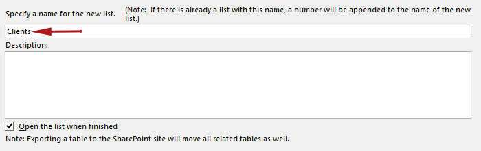 Lista de SharePoint.