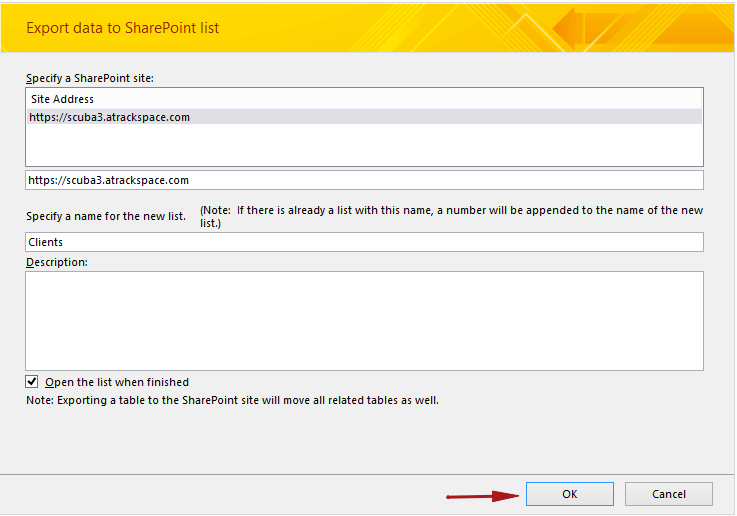 Lista de SharePoint.