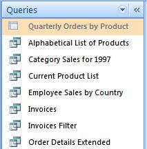Mostrar tabla y consulta en MS-Access