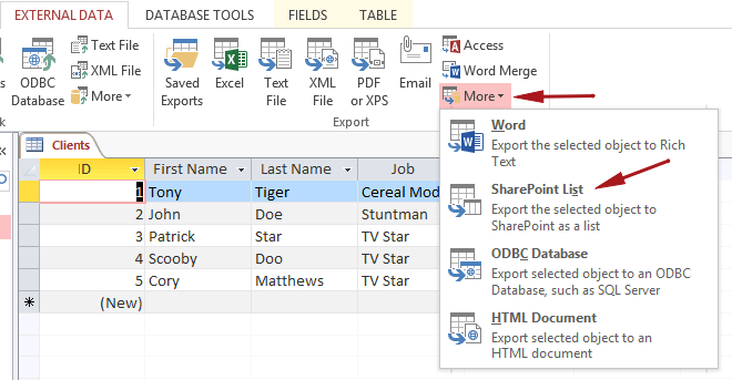 Lista de SharePoint.