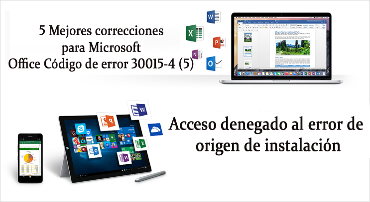 Microsoft Office 30015-4 (5) código de error