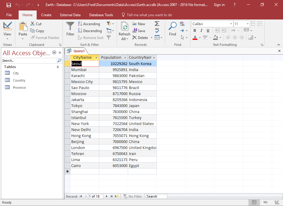 Introducir valor de parámetro