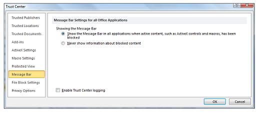 Microsoft Access pestañas que no se muestran o que faltan
