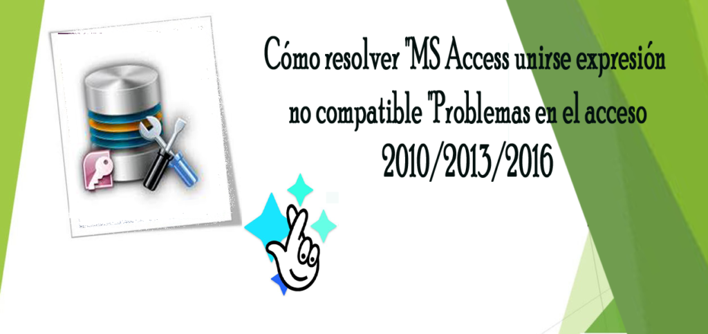 MS Access unirse expresión no compatible