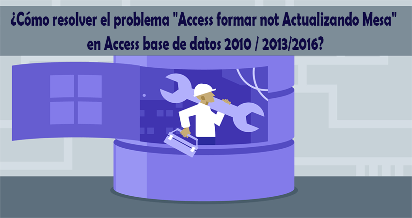 Access formar not Actualizando Mesa