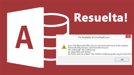Microsoft Access no puede mover el foco al control
