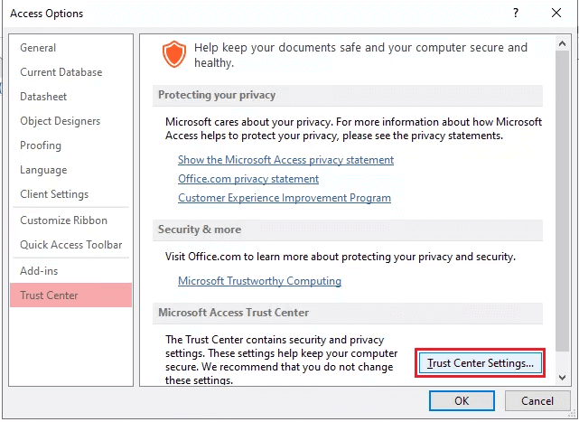 error 2950 de MS Access “Action Failed”