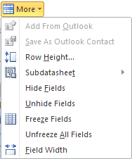 ¿Cómo congelar una columna en MS Access
