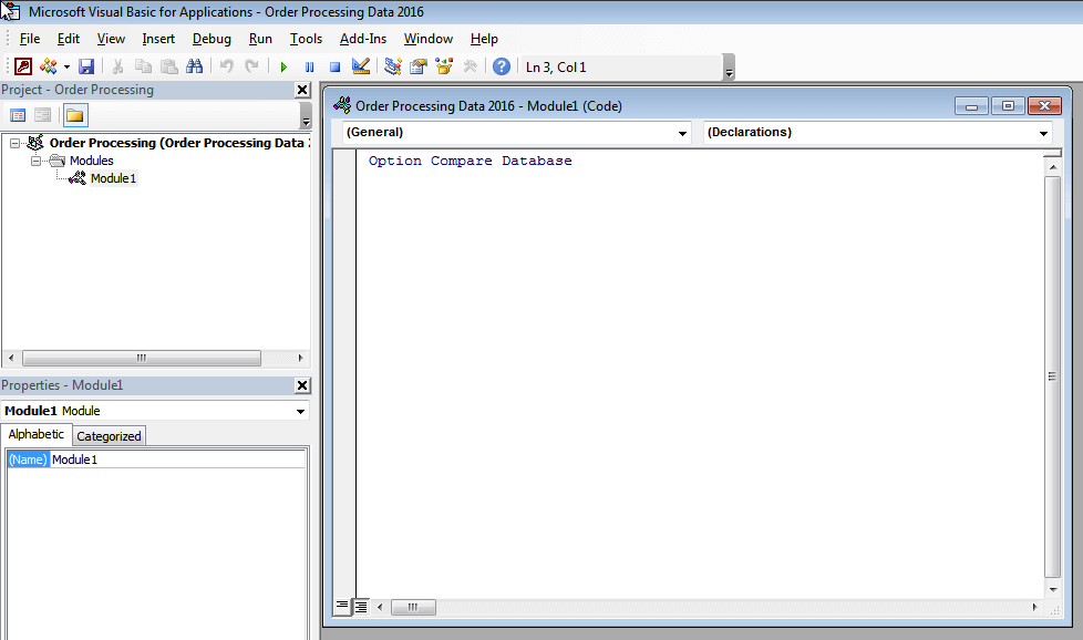 Access La expresión al cargar ingresó como error de propiedad