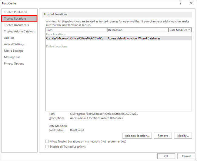 Access La expresión al cargar ingresó como error de propiedad