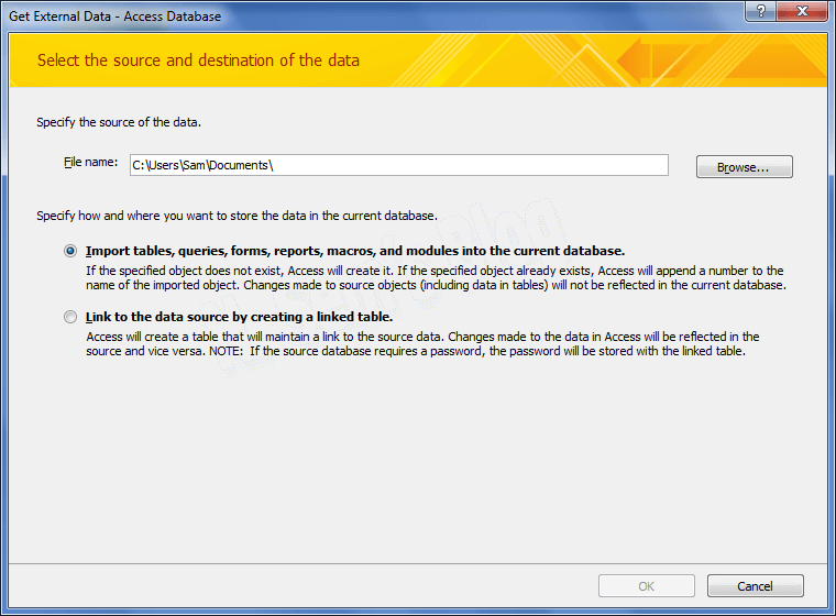 problemas de Microsoft Access que no responde